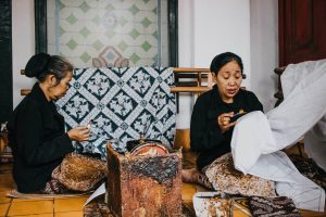 Two women making batik - Darren Yaw latest news